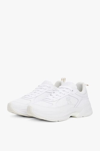 Kadın Th Chunky Karışık Doku Sneakers - Beyaz - Tommy Hilfiger