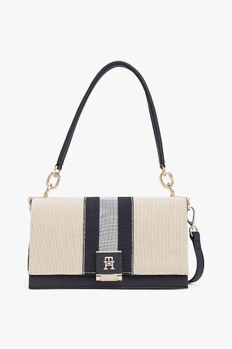 Kadın Th Heritage Canvas Çapraz Çanta - Lacivert - Tommy Hilfiger