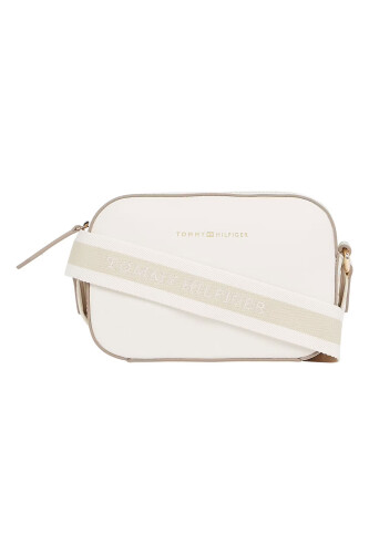 Kadın TH Logotape Camera Bag Omuz Çantası - Beyaz - Tommy Hilfiger
