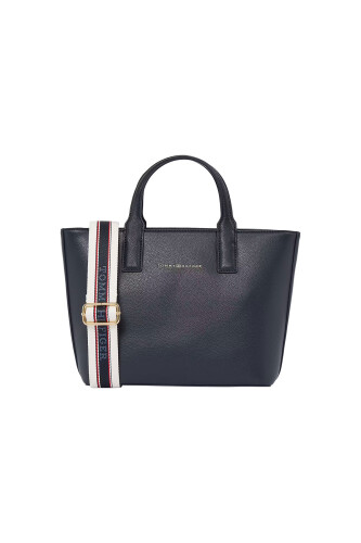 Kadın TH Logotape Mini Tote Çanta - Lacivert - Tommy Hilfiger