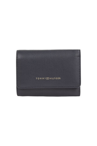 Kadın TH Logotape Trifold Cüzdan - Lacivert - Tommy Hilfiger