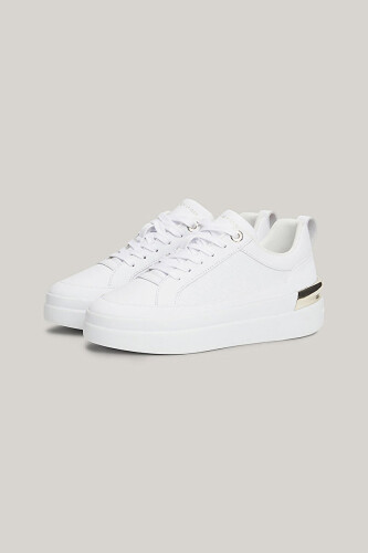Kadın Th Lux Court Sneaker - Beyaz - Tommy Hilfiger