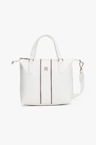 Kadın Th Poppy Küçük Tote El Çantası - Ekru - Tommy Hilfiger