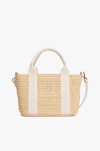 Kadın Th Spring Logo Mini Tote El Çantası - Krem - Tommy Hilfiger