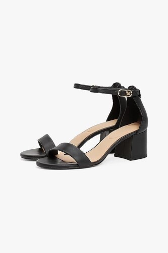 Kadın Th Topuklu Sandalet - Siyah - Tommy Hilfiger