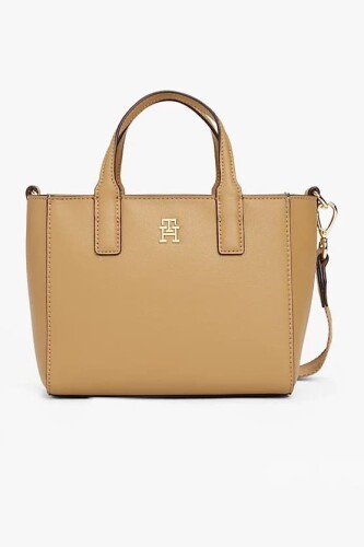Kadın Th Yumuşak Logo El Çantası - Bej - Tommy Hilfiger