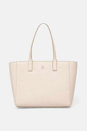 Kadın Th Yumuşak Tote El Çantası - Ekru - Tommy Hilfiger