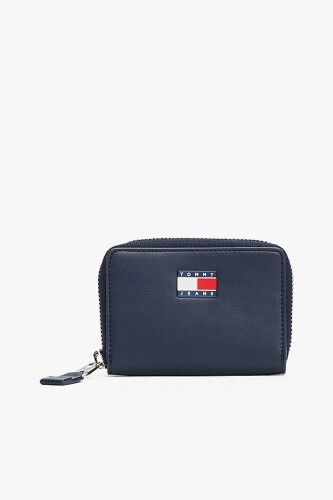 Kadın Tjw Fermuarlı Küçük Cüzdan - Lacivert - Tommy Hilfiger