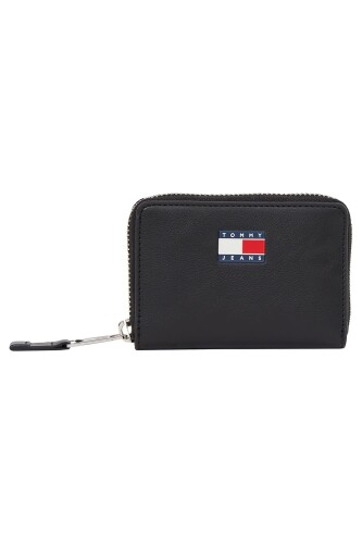 Kadın Tjw Fermuarlı Küçük Cüzdan - Siyah - Tommy Hilfiger