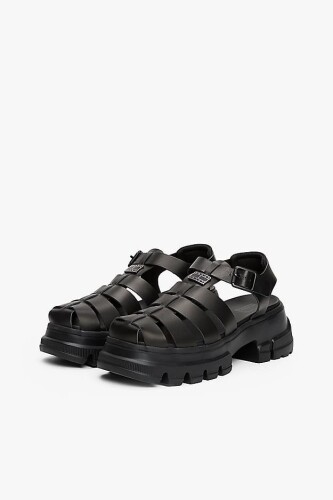 Kadın Tjw Fisherman Balıkçı Sandalet - Siyah - Tommy Hilfiger