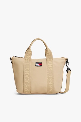 Kadın Tjw Günlük Mini Tote El Çantası - Krem - Tommy Hilfiger