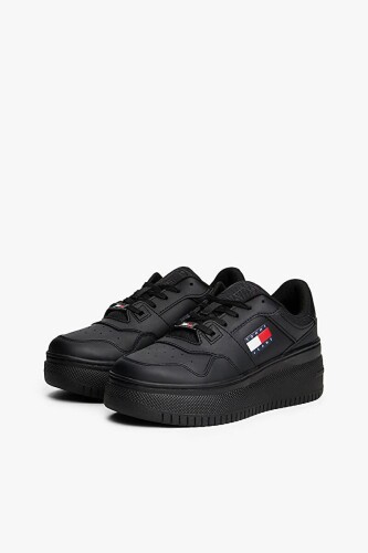 Kadın Tjw Retro Basket Platform Sneaker - Siyah - Tommy Hilfiger