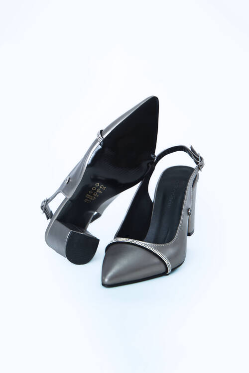 Kadın Topuklu Ayakkabı PC-52203-Platin