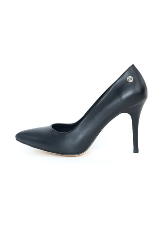 Kadın Topuklu Ayakkabı-PC-52210-Siyah - Thumbnail