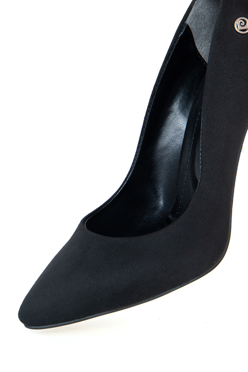 Kadın Topuklu Ayakkabı PC-52281-Siyah Süet