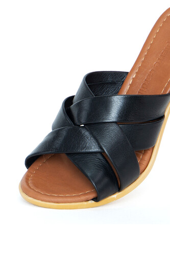 Kadın Topuklu Ayakkabı PC-7108-Siyah - Thumbnail