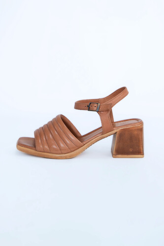 Kadın Topuklu Ayakkabı Z6919006-Taba - Thumbnail