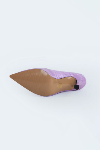 Kadın Topuklu Ayakkabı Z711437-Lila Rugan - Thumbnail