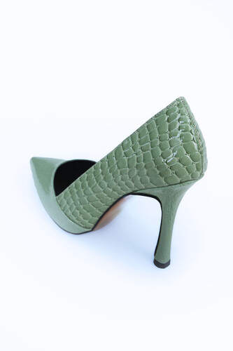 Kadın Topuklu Ayakkabı Z711437-Mint Rugan - Thumbnail