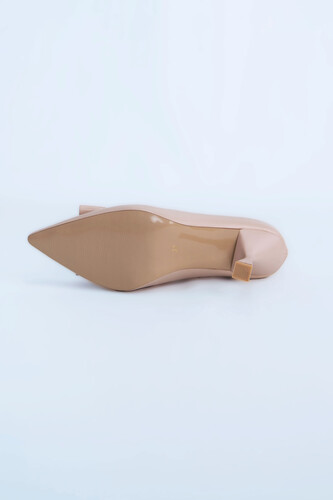 Kadın Topuklu Ayakkabı Z711513-Bej - Thumbnail