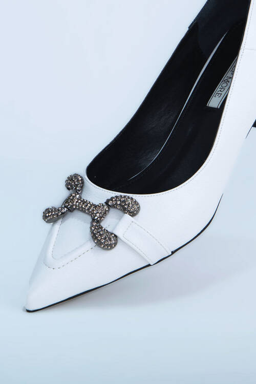 Kadın Topuklu Ayakkabı Z711535-Beyaz