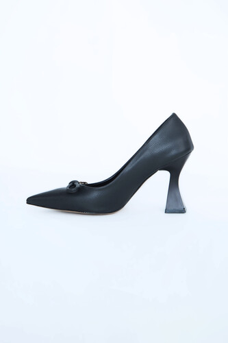 Kadın Topuklu Ayakkabı Z711582 -Siyah - Thumbnail