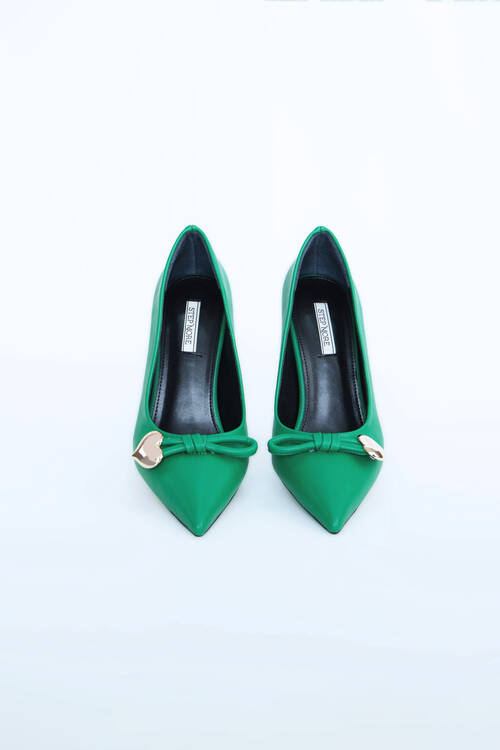 Kadın Topuklu Ayakkabı Z711582-Yeşil