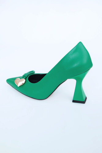 Kadın Topuklu Ayakkabı Z711582-Yeşil - Thumbnail
