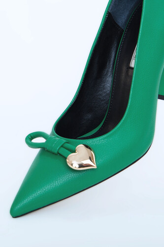 Kadın Topuklu Ayakkabı Z711582-Yeşil - Thumbnail