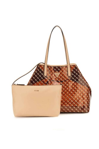 Kadın Tuana Large Tote Bags - Kahve - Guess