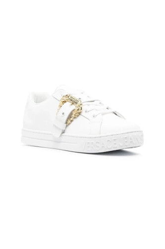 Kadın Versace Hakiki Deri Sneaker Ayakkabı - Beyaz - Versace