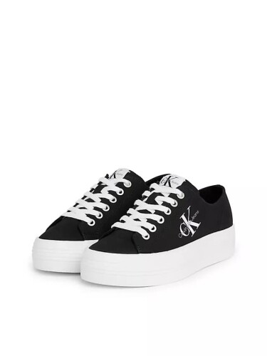 Kadın Vulcanized Flatform Sneaker Ayakkabı - Siyah Beyaz - Calvin Klein