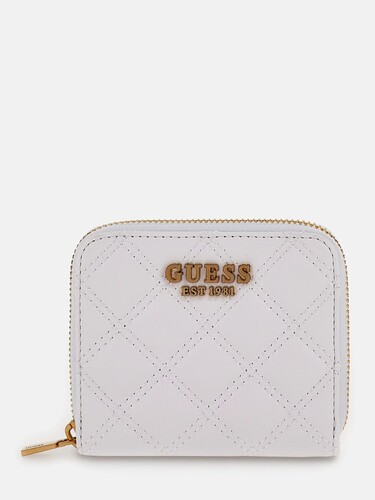 Kapitone Mini Kadın Cüzdan-Beyaz - Guess