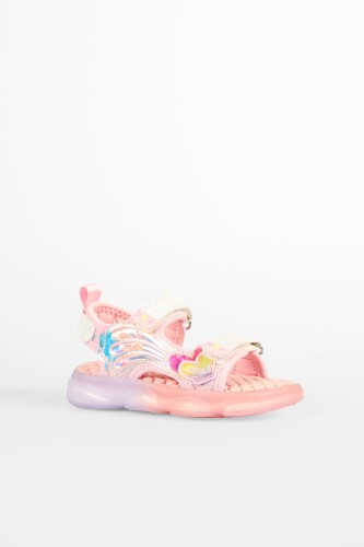 Kız Çocuk Can Bebe Işıklı Phylon Sandalet - Pudra - VİCCO