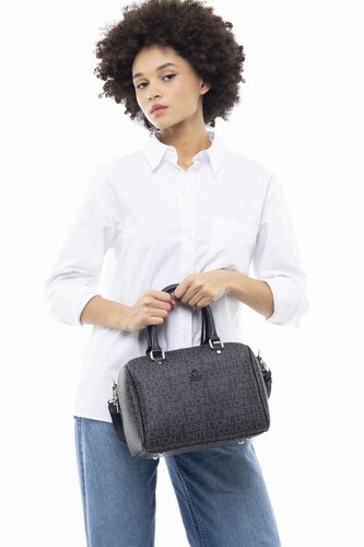 Monogram Kol Çantası BNT_955-Siyah - Benetton