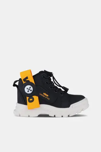 Unisex Çocuk Marcus Patik Bot - Siyah 