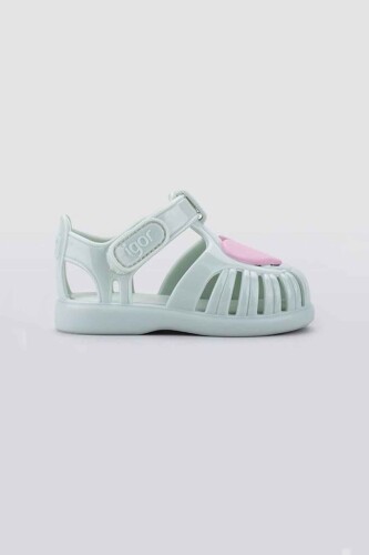 Unisex Çocuk Tobby Gloss Love Sandalet - Yeşil - Igor