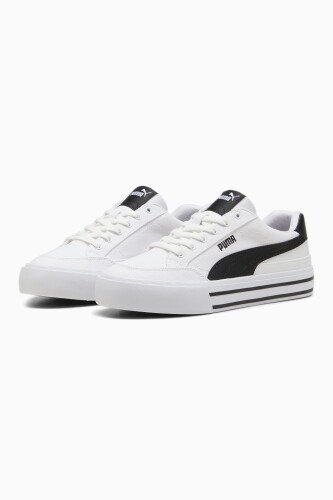 Unisex Court Classic Vulcanised Sneakers - Beyaz - Puma