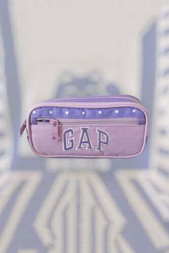 Unisex Gap Kids 3 Bölmeli Kalem Çantası - Lila - GAP