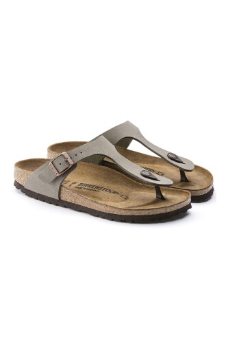 Unisex Gizeh Nubuk Terlik - Gri - Birkenstock