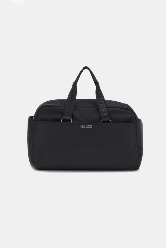 Unisex Guess Logolu Spor Çantası GYM - Siyah - Guess