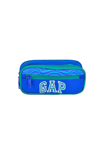 Unisex Üç Bölme Kalem Çantası - Mavi - GAP