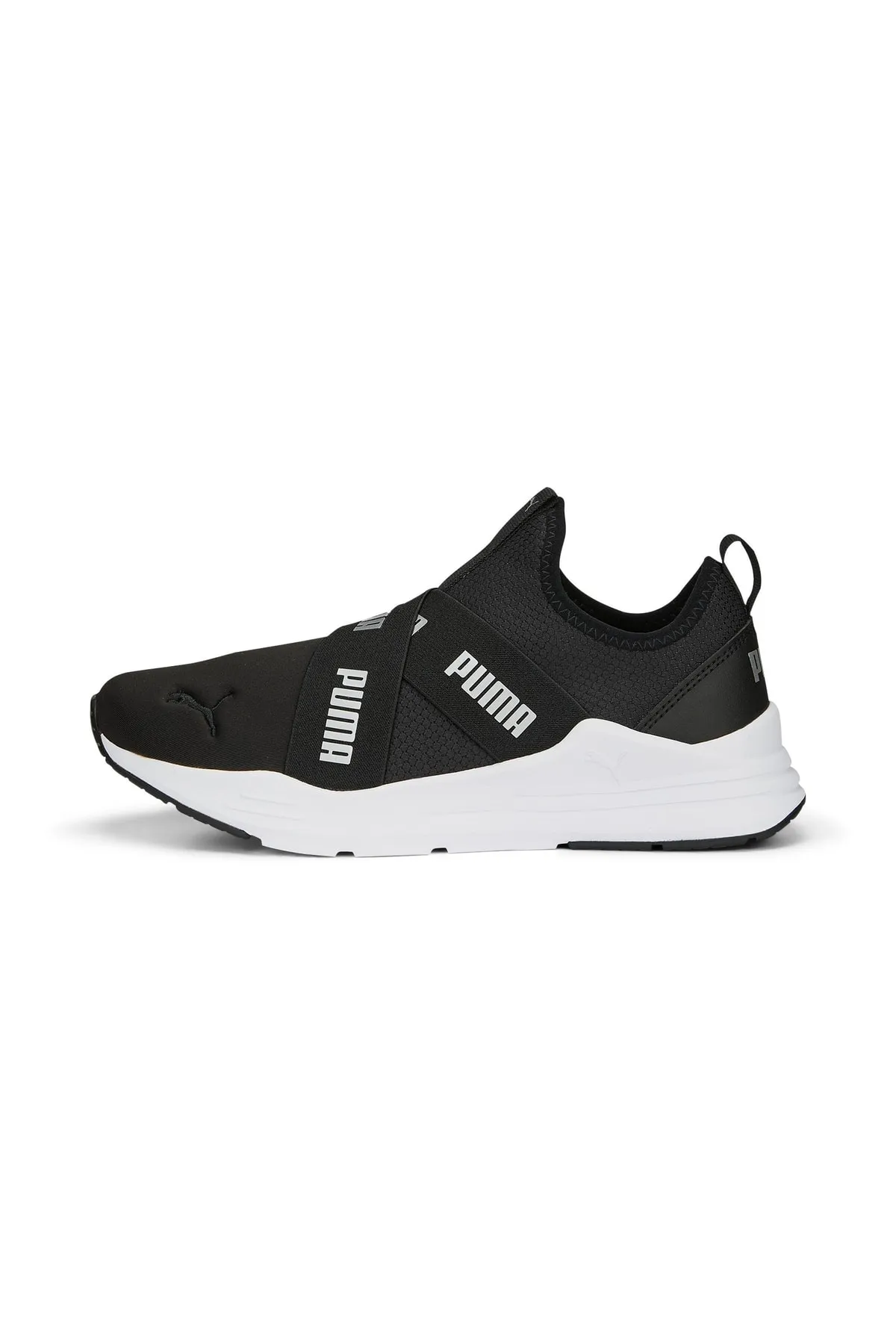 PUMA - Wired Run Slipon Wns Space Metallics Kadın Spor Ayakkabı-Siyah