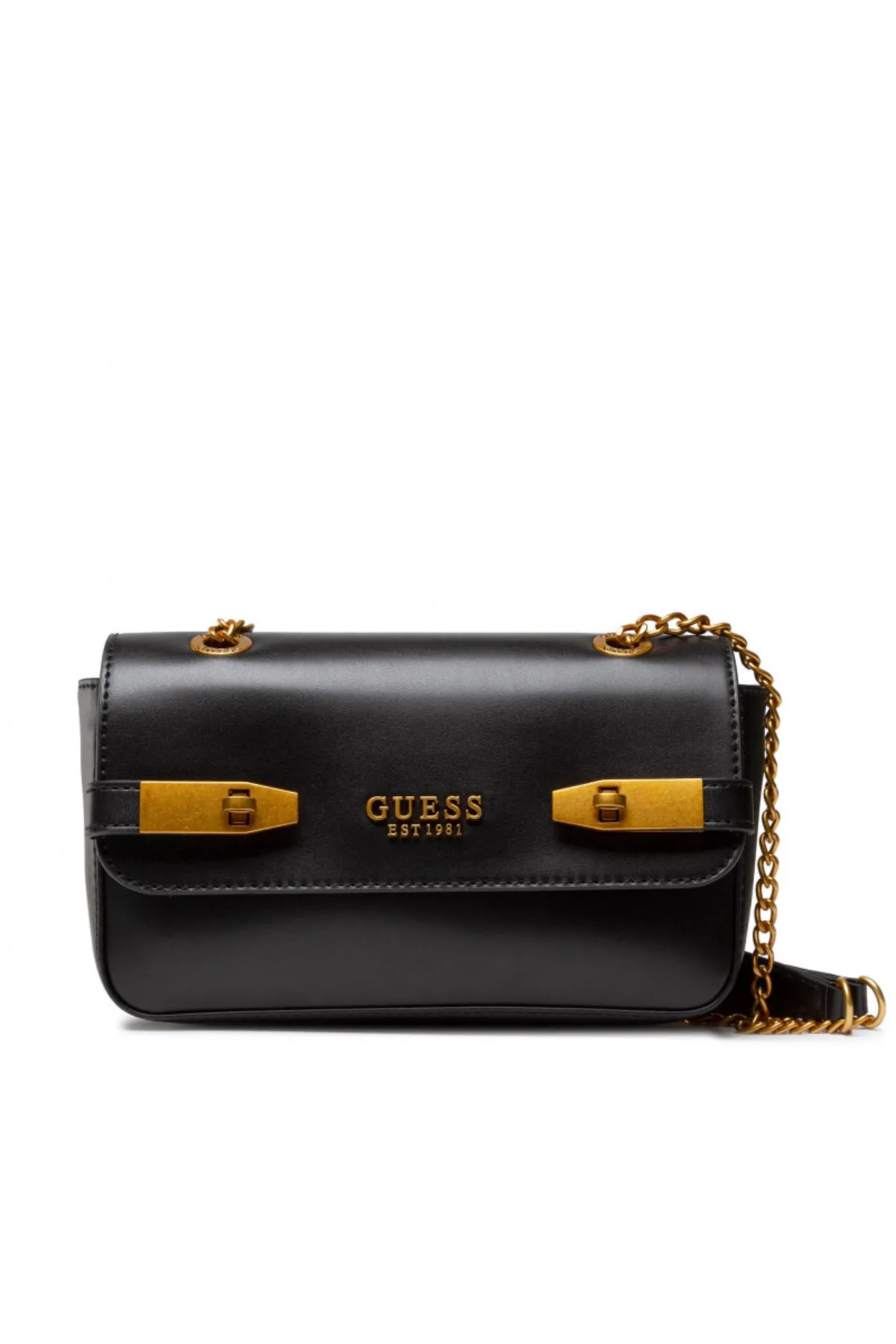 GUESS - Zadie Convertible Xbody Flap Omuz Çantası HWVB8415210-Siyah